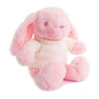 BU320-P: 20cm Pink Rabbit w/Sweater